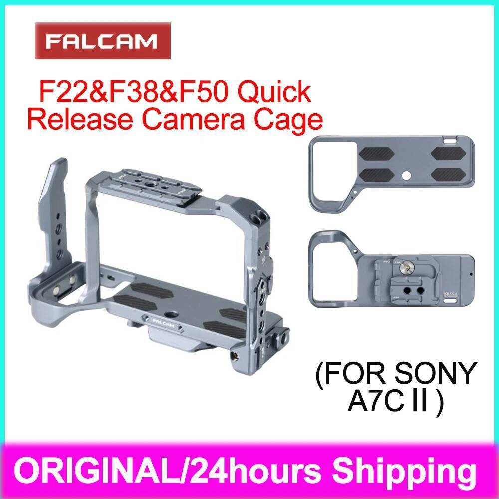 FALCAM F22 F38 F50 Quick Release กล้องกรง L-Bracket Quick Release แผ่นด้านล่างสําหรับ SONY A7C2 อุปก