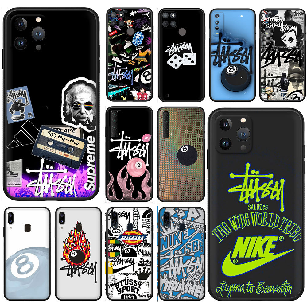 SAMSUNG เคสTPUสําหรับSamsung Galaxy S9 S9Plus S10 S10E S10Lite S10 Plus 676Y Stussy Soft Shellเคสโทร