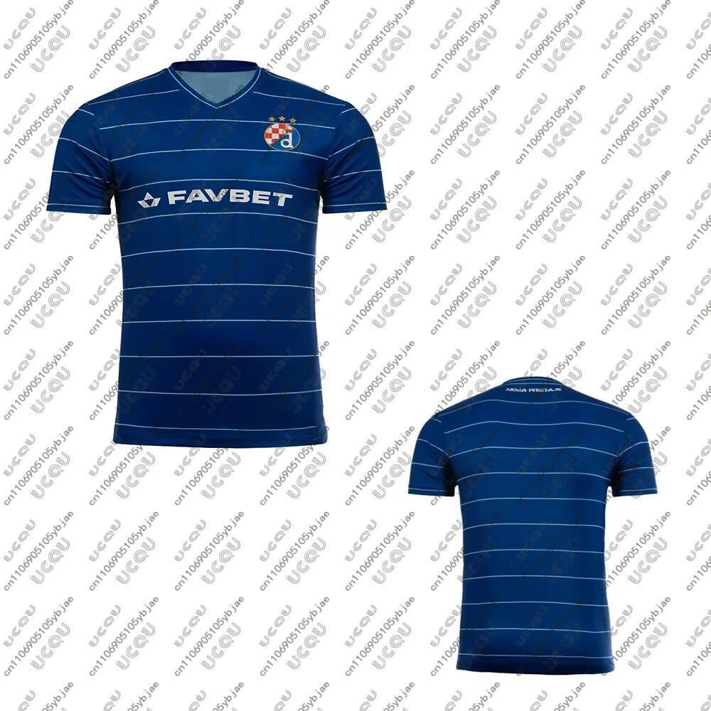ชุดกีฬาและเสื้อยืด D-Dinamo Zagreb สำหรับเด็ก แบบ_home_and_away พร้อมลายน่ารัก ของขวัญฟุตบอลที่ระบาย