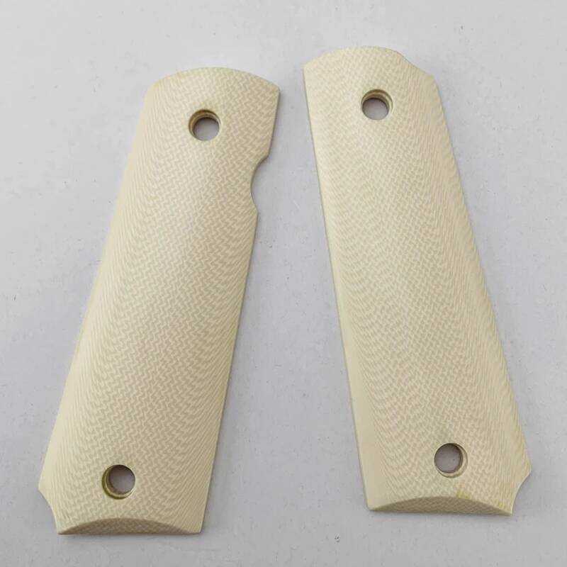 1Pair 1911 Grips Lmitation Ivory Handle Patch Custom Non-slip Scales Patches For CNC 1911 Handle Gr