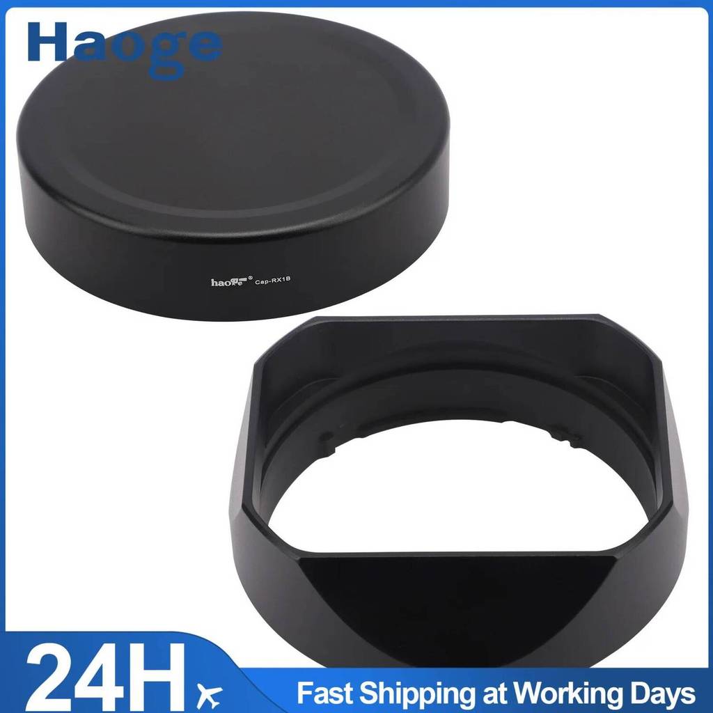Haoge LH-RX1B สแควร์โลหะ Bayonet เลนส์สําหรับ Sony E 16 มม.f/2.8,E 20 มม.f/2.8,E 28 มม.f/2FE,E 30 มม