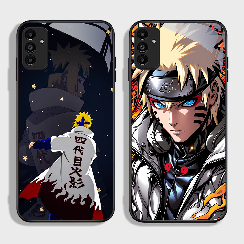 FB-49 Uzumaki Naruto HD แก้วกรณีปลอก Kaca สําหรับ Samsung หมายเหตุ A25 A54 A15 A04S A05S A24 A34 A14