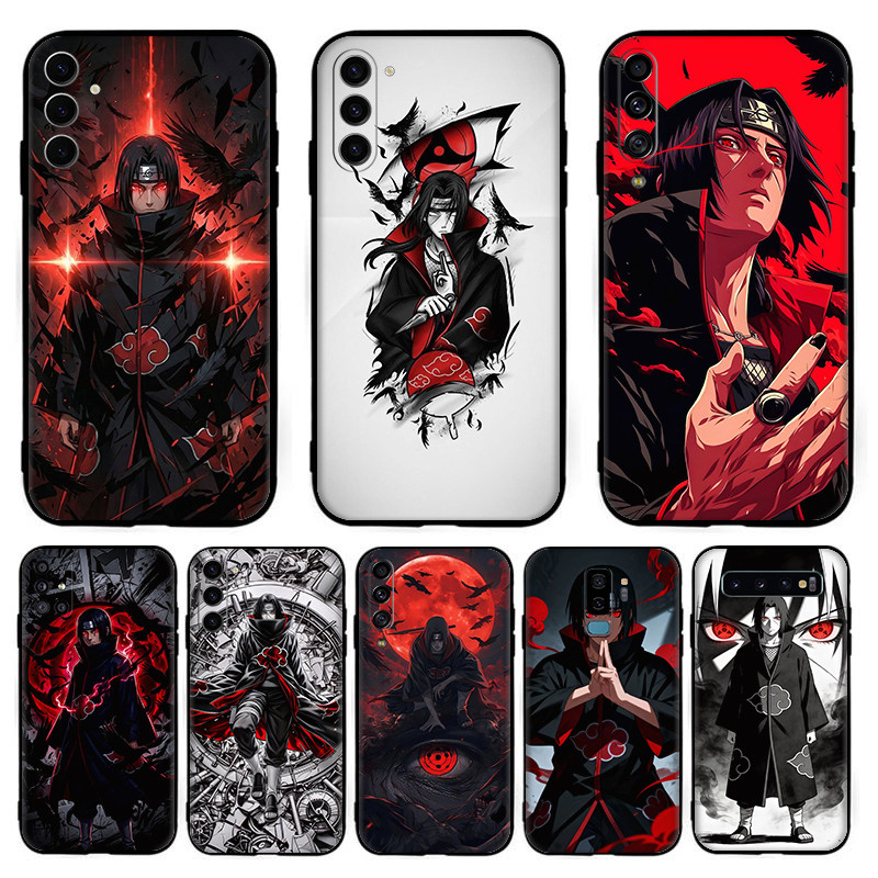 สําหรับ Samsung A07 A17 A56 A36 A26 S25 Fe Edge Plus Ultra อะนิเมะการ์ตูน itachi uchiha TPU สีดําซิลิโคนนุ่มเคสโทรศัพท์ 4Y24