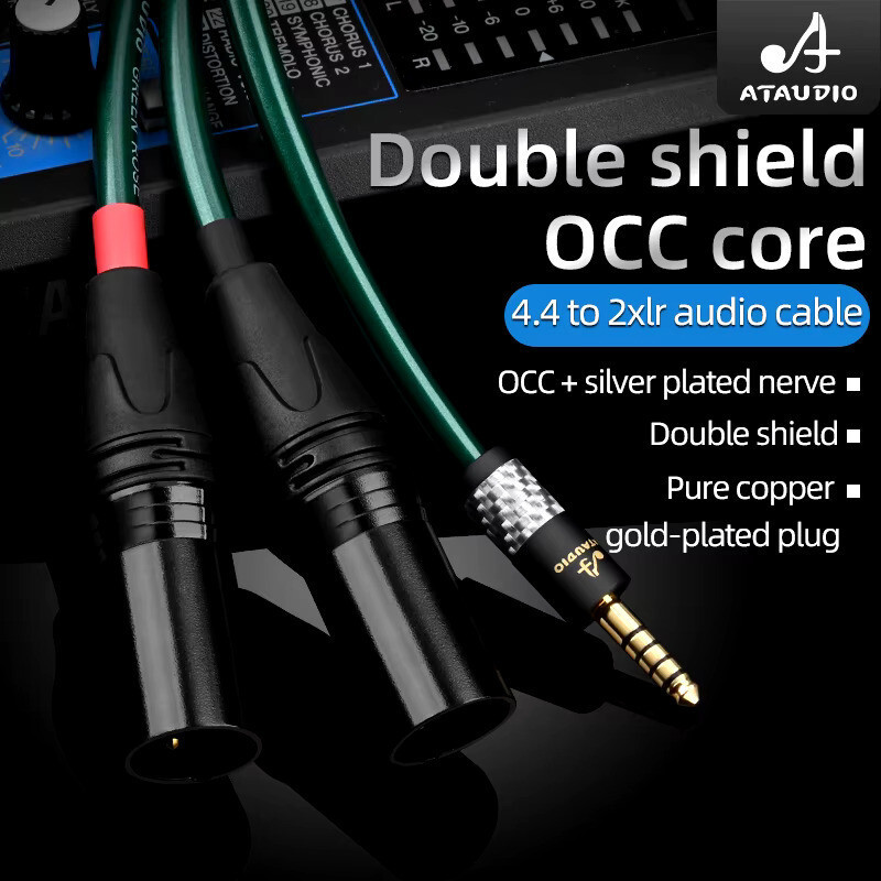 Hifi 4.4 มม. Balanaced ถึง 2XLR สายสัญญาณเสียงสําหรับ Sony WM1A/1Z PHA-1A/2A Z1R 4.4 ถึง 3Pin Xlr สา