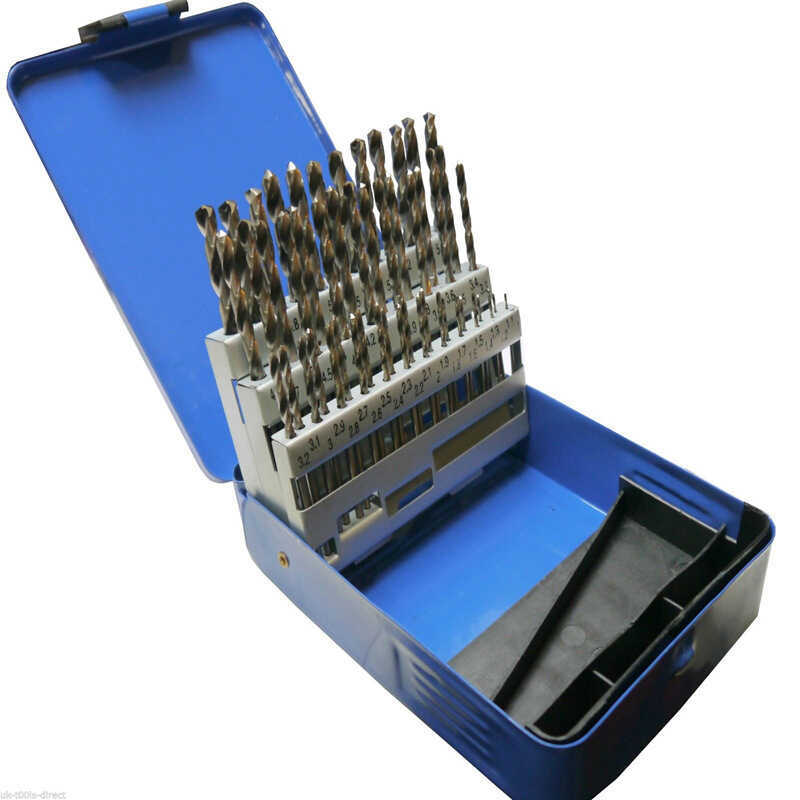 C 51Pc Engineering Drill Bit Set Hss 1 - 6Mm In 0.1Mm Increments