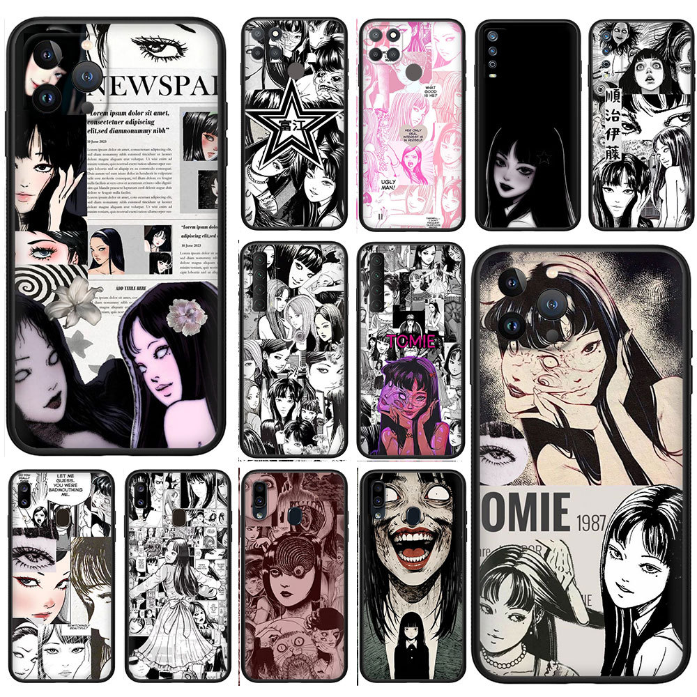 เคสTPUสําหรับRealme 5 5i 5s 6i 5Pro 6 6S 6Pro Q XT X2 K5 3 3Pro 9N6V Junjj Ito Tomie Soft Shellเคสโท
