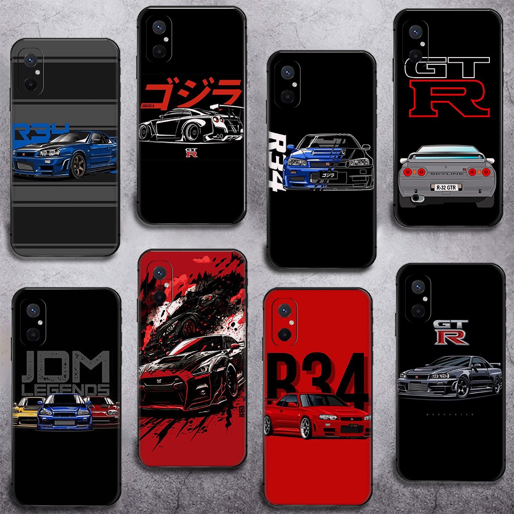 สําหรับ Xiaomi Poco F7 X7 X6 Pro 12X Mi 8 Lite TPU เคสโทรศัพท์นุ่มฝาครอบป้องกัน IK48 GTR JDM รถ