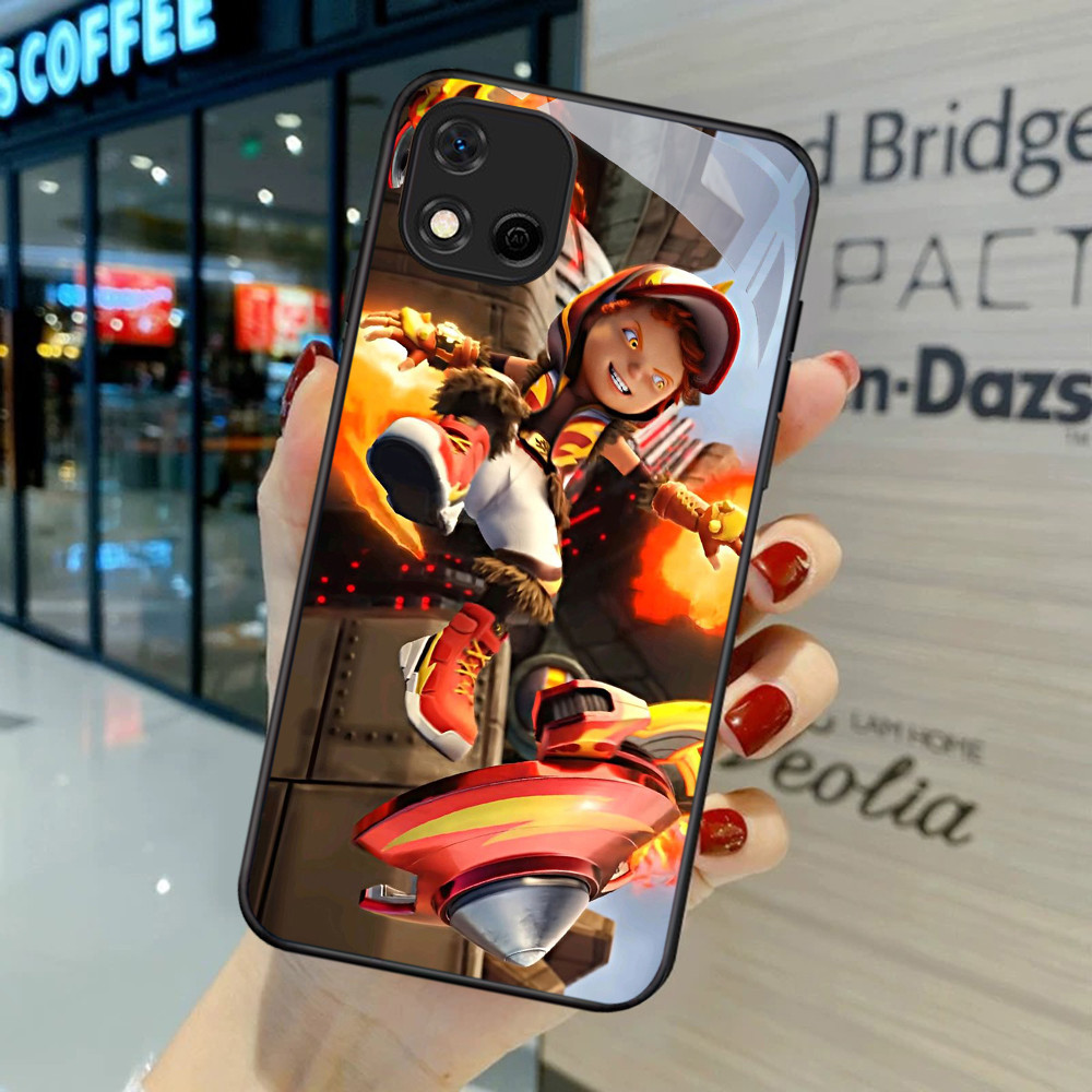 FB-8 CAPTAIN SEPARO BOBONIBOY HD Glass Case Casing Kaca สําหรับ Realme C25 2 C12 C20A C1 C20 C2s C11