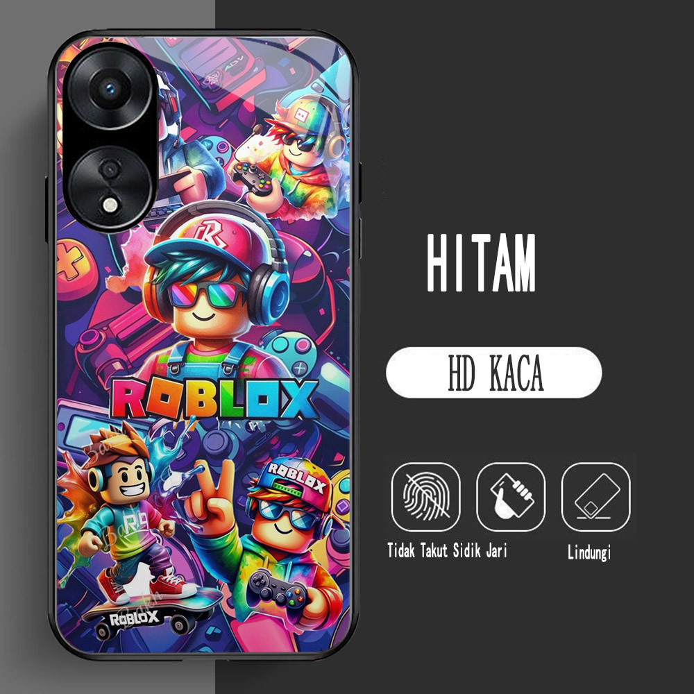 Y-20 Roblox HD แก้วสําหรับ OPPO Reno 10 A38 11F A18 A58 A60 8T 11 A78 A98 A17 Pro 5G กรณี