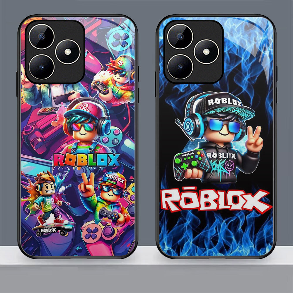 N-39 Roblox HD Glass Casing สําหรับ Realme C35 C30S C55 C33 C31 C53 C30 กรณี