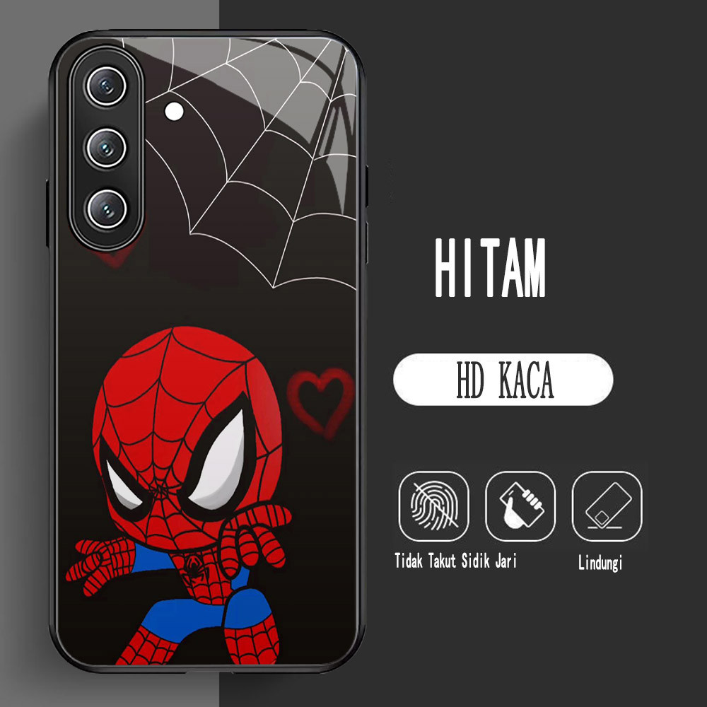 Y-2 Spider-Man HD Glass Casing สําหรับ Samsung M17 A17 A56 A14 A04S A24 A05S A15 A16 5G กรณี