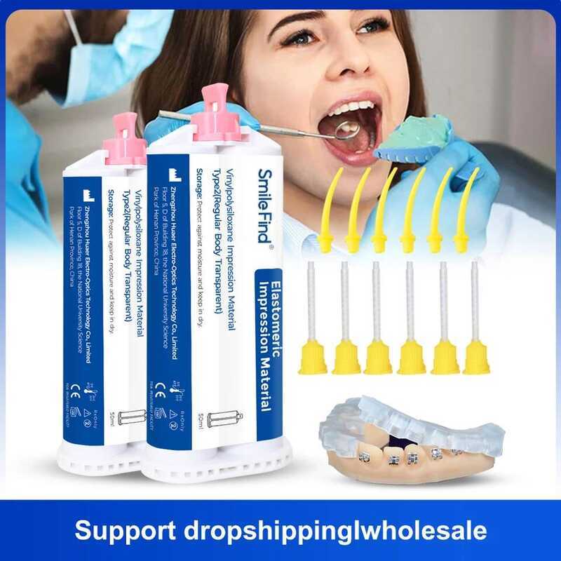 C Dental Impression Materials Silicone Soft Putty Transparent Silicone Rubber Impression Light Putt