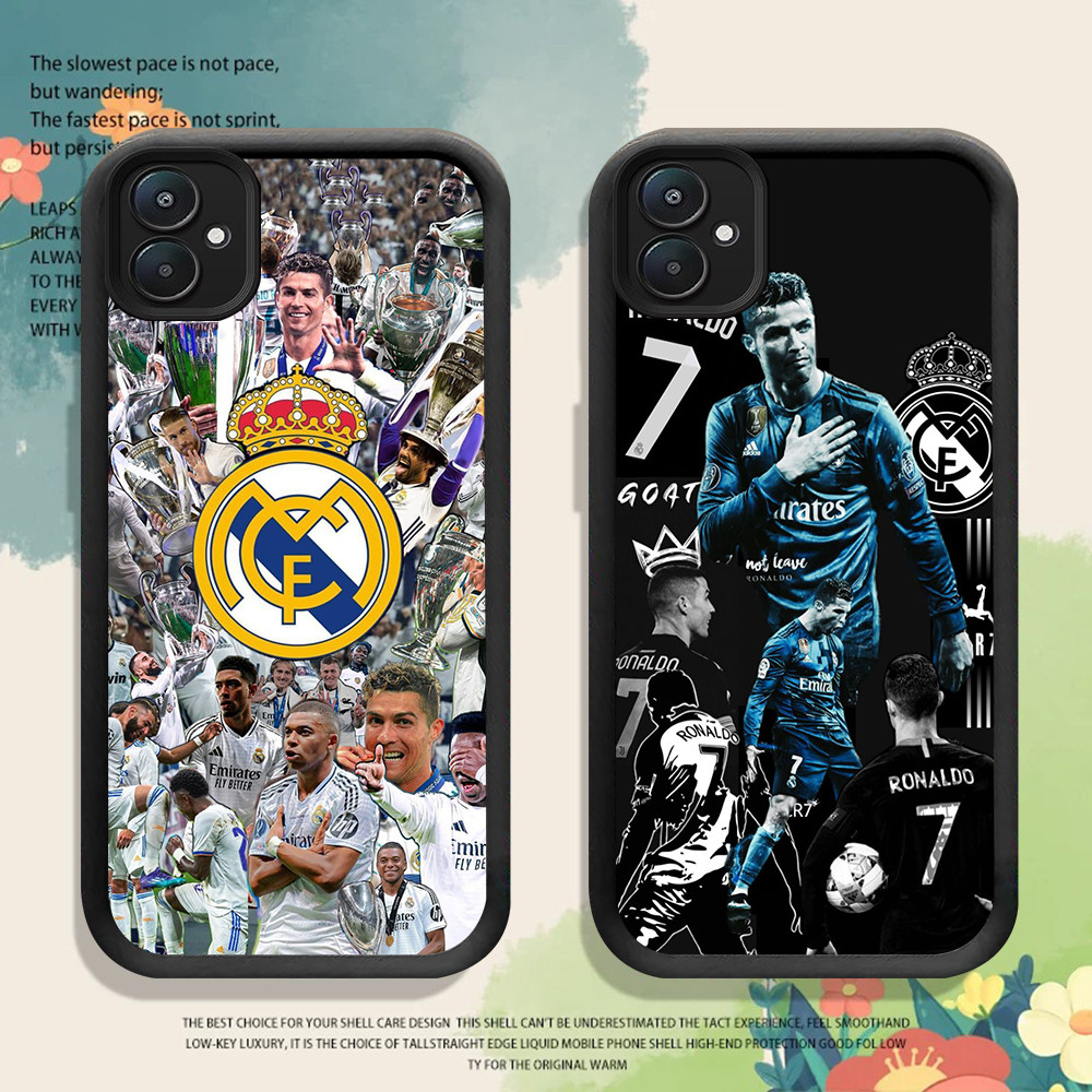 ปลอกกันกระแทกสําหรับXiaomi Redmiหมายเหตุ 6A 5 14 8 12 A5 PLUS Pro 5G FB-9 CR7 Real Madrid