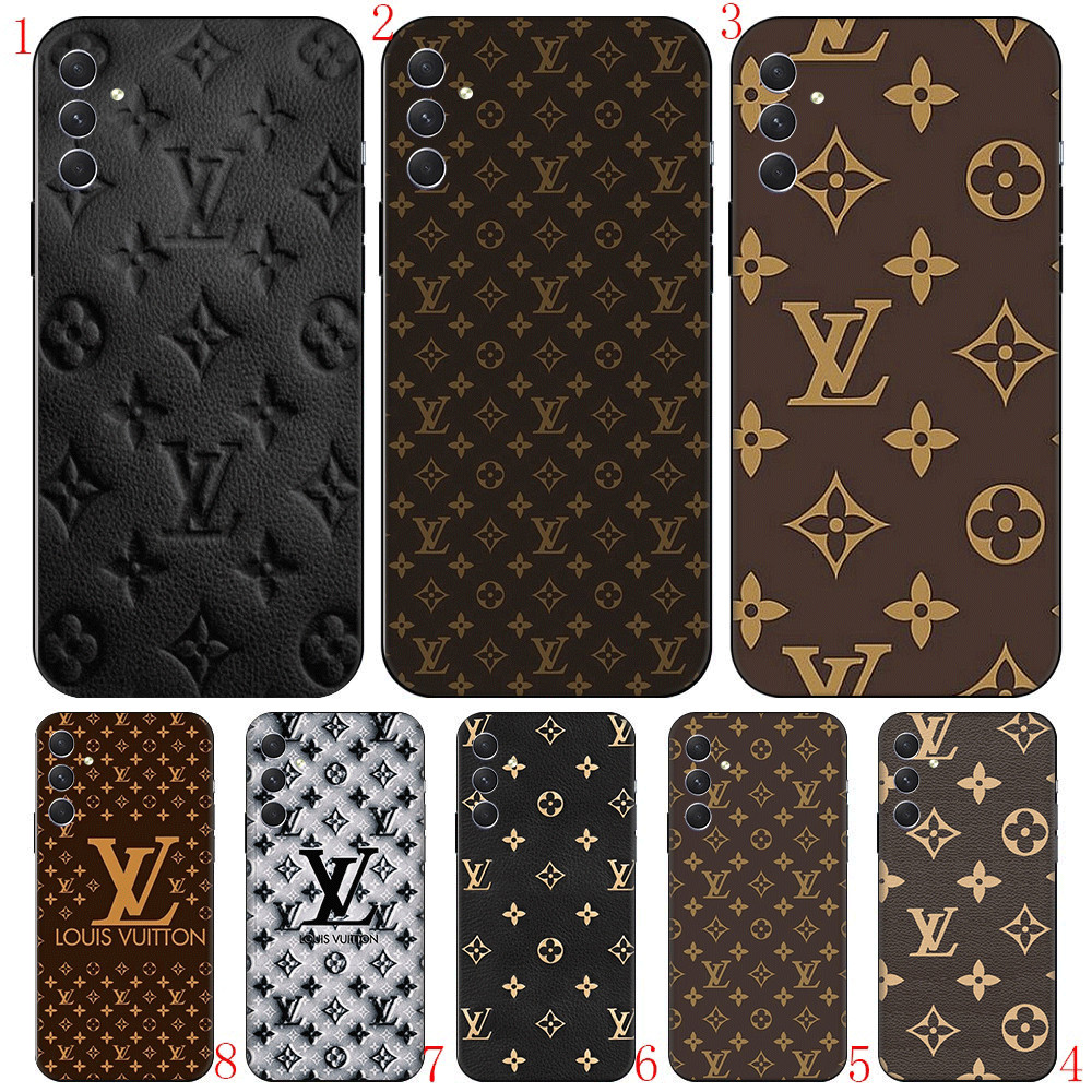 LV SAMSUNG สําหรับSamsung A07 A17 A56 A36 A26 S25 Fe Edge Plus Ultraความเข้ากันได้เคสโทรศัพท์TPUนุ่มฝาครอบป้องกันคลาสสิกLVรูปแบบผ้าใบQW5