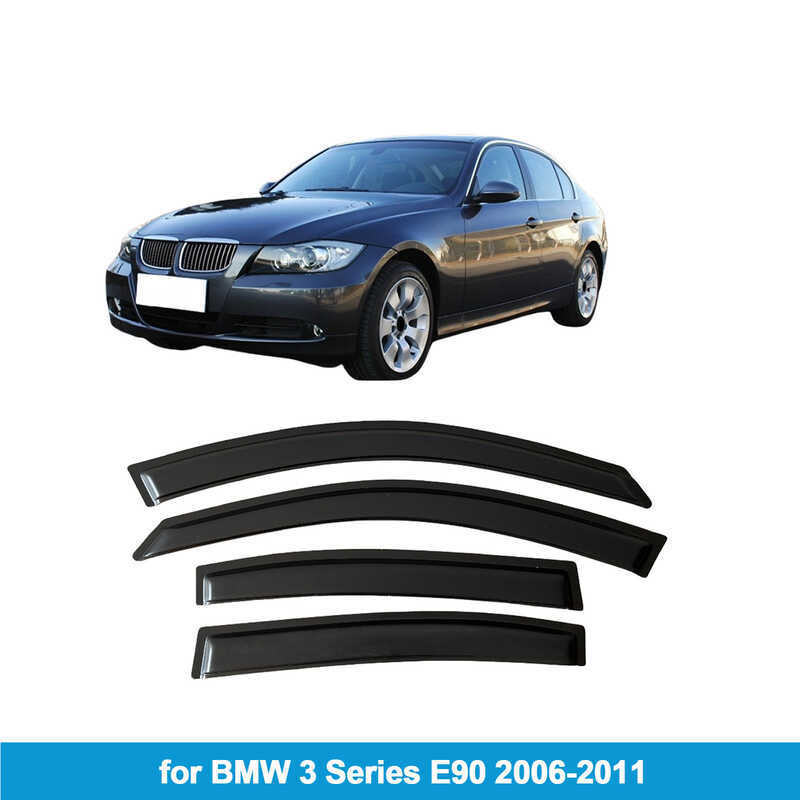 เหมาะสําหรับ BMW BMW 3 Series E90 26-2011 SEDAN Rain Block Side Window Deflector Rain Eyebrow