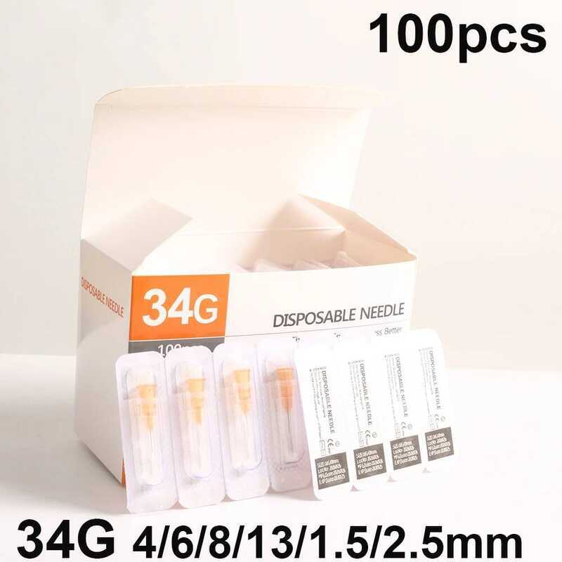 C 34G Tattoo Needle 34G S 1.5Mm 2.5Mm 4Mm For Beauty Syringe Er Safety Needle Hand Tool Parts