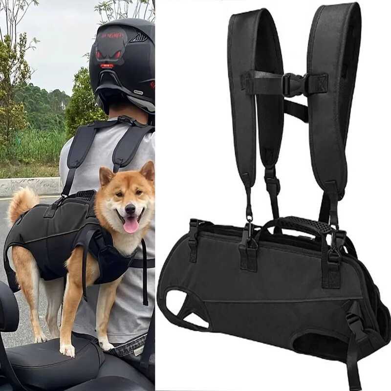 C Pet Riding Out Backpack Horizontal Hug, Multi-Functional Airborne Double Shoulder Strap, Pet Port