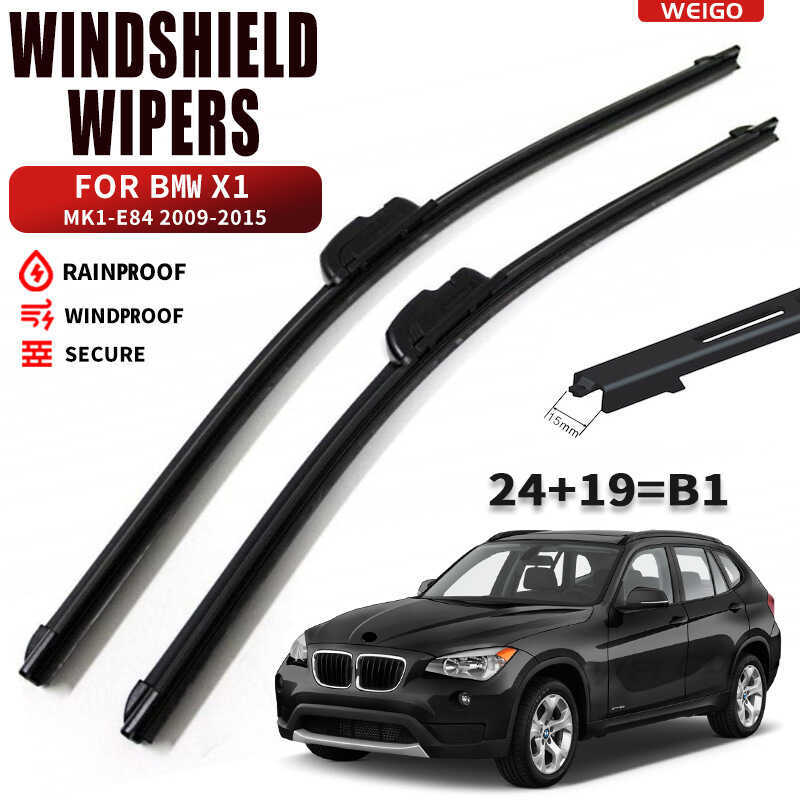 เหมาะสําหรับที่ปัดน้ําฝน BMW X1 ที่ปัดน้ําฝนด้านหลัง BMW X1 แถบปัดน้ําฝนรถยนต์