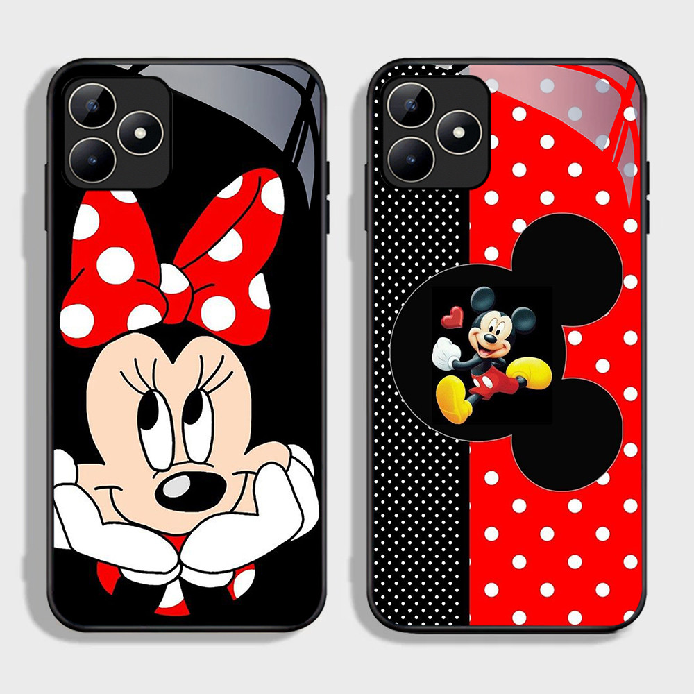 FB-22 Mikey Mouse HD Glass CaseปลอกKacaสําหรับOPPO Reno A9X 2F A9 F11 2019 A74 A16 2Z A16S A54S Pro