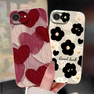 มาใหม่ล่าสุดสําหรับ iPhone 17E 16E กรณีที่สวยงาม Vintage ดอกไม้ป้องกันซิลิโคนเหลวอ่อนสําหรับ iPhone17E iPhone16E Ultrathin ปกหลัง Shell Capa