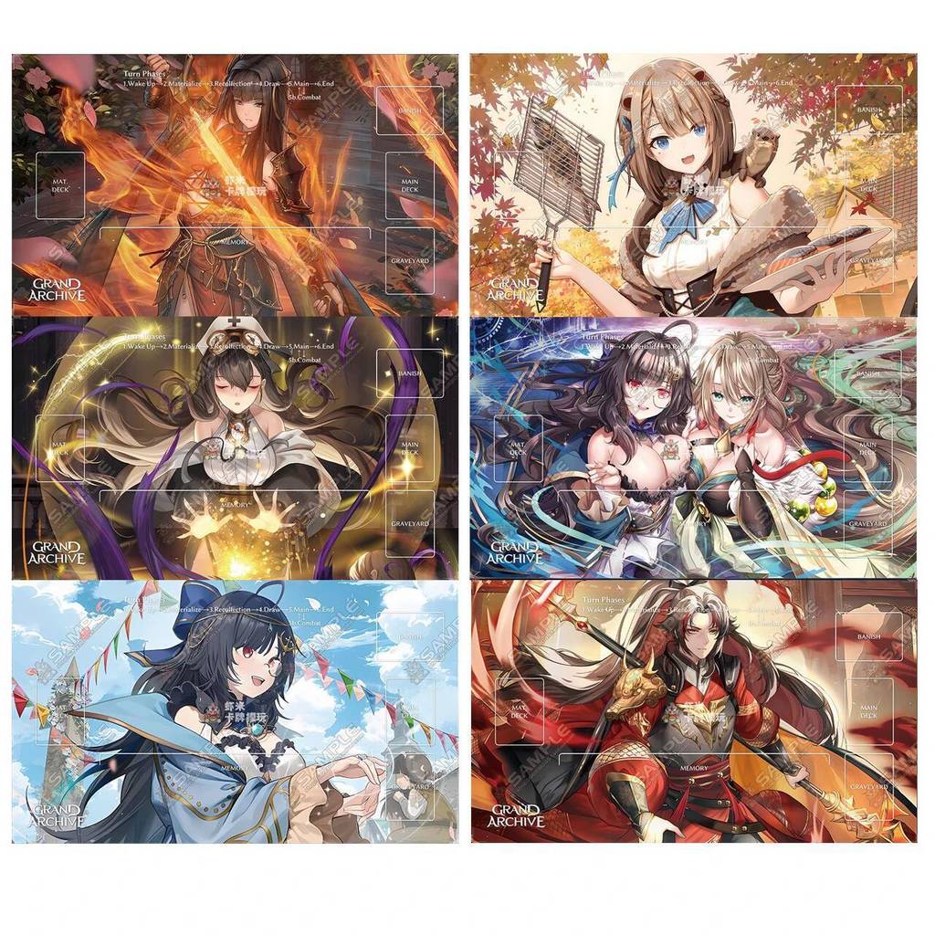 Grand Archive Series 600x350mm Custom Playmat Playsheet การ์ตูน Reprogram Cremation-Ritual Purification ยางเกมกระดาน