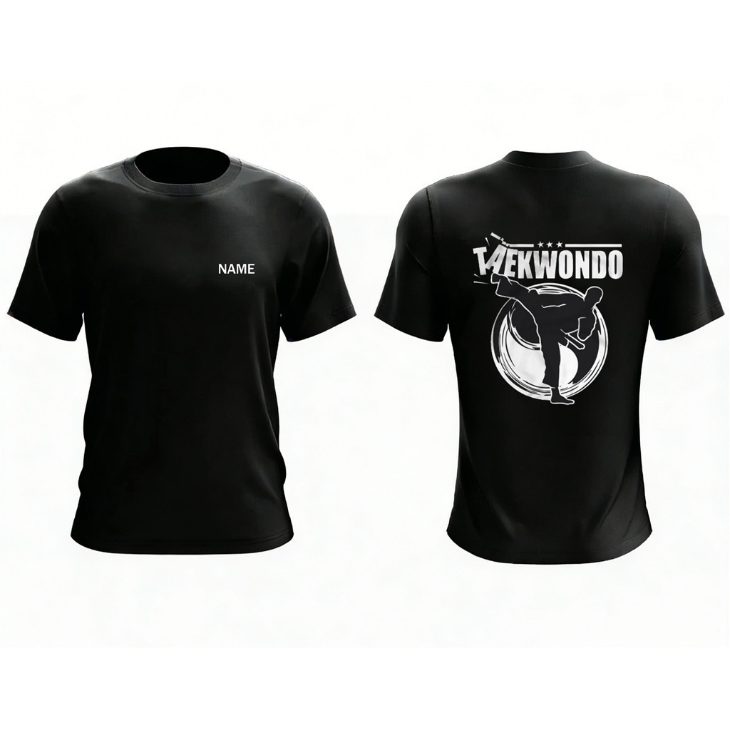 ผู้ชาย TAEKWONDO T KICK เสื้อยืดผู้ใหญ่เสื้อยืดไมโครไฟเบอร์ Unisex