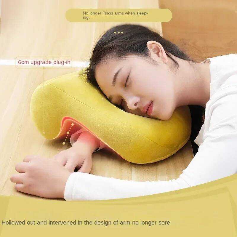 C Kids Nap Pillow Elementary School Student Breathable Hollow Nap Pillow PP Cotton Plush Pillow Off