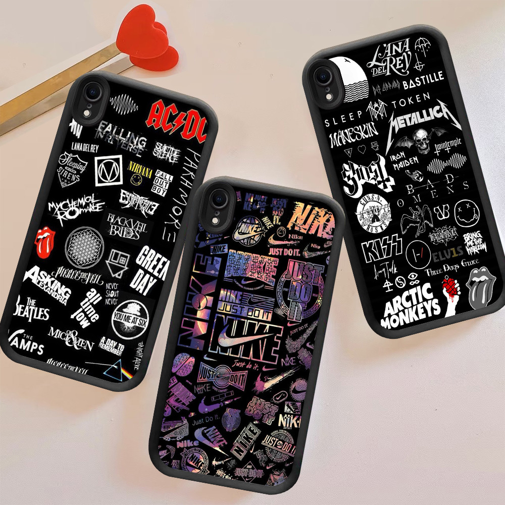 เคส SOFTCASE สําหรับ iPhone 7 8 6 XR X Plus FB-43 ROCK rock