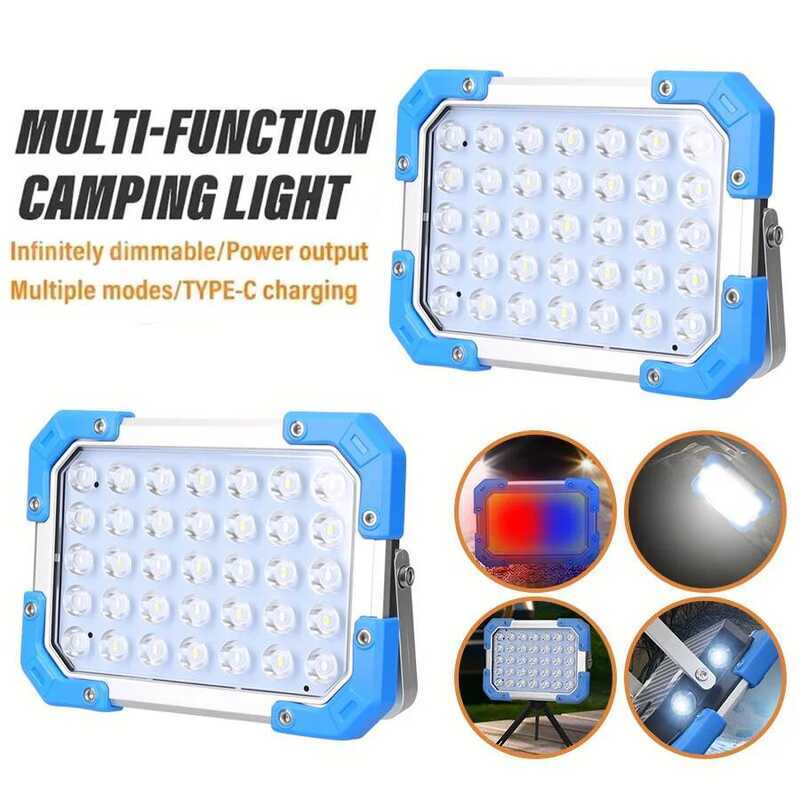 C Ultra-Bright LED Work Light Rechargeable Lantern Built In 3 18650 Batteries Portable Magnet Flash