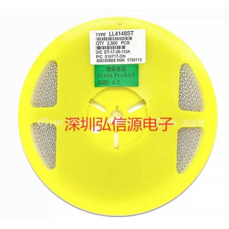 1N4148 LL4148 LL-34 ไดโอดสวิตช์ SMD หลอดแก้วทรงกระบอก