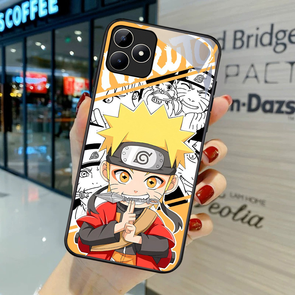 FB-49 Uzumaki Naruto HD แก้วกรณีปลอก Kaca สําหรับ OPPO Reno A9X 2F A9 F11 2019 A74 A16 2Z A16S A54S 