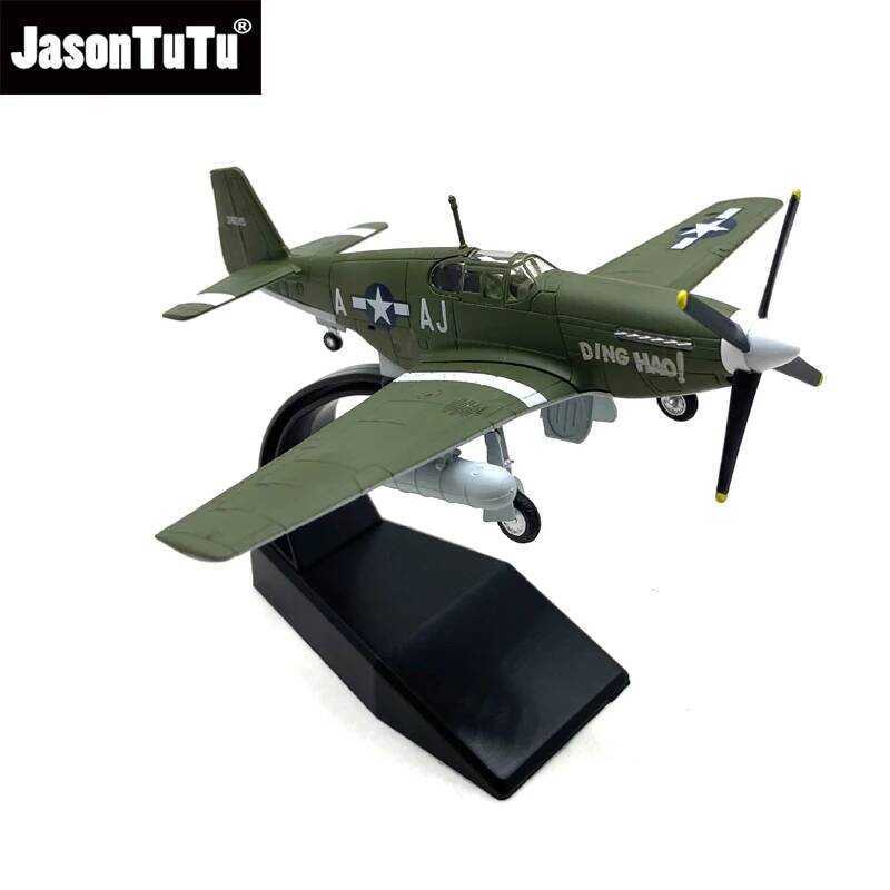 C JASON TUTU Diecast Metal 1/72 Scale American Army Aires P51b Mustang Fighter P51b Airplane Model