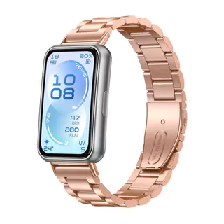 สายรัดสแตนเลสสำหรับสายHuawei Band 11 / 11Pro สามลูกปัดปรับสายรัดเปลี่ยนสำหรับสายHuawei Band 11/11Pro With Free-Tool