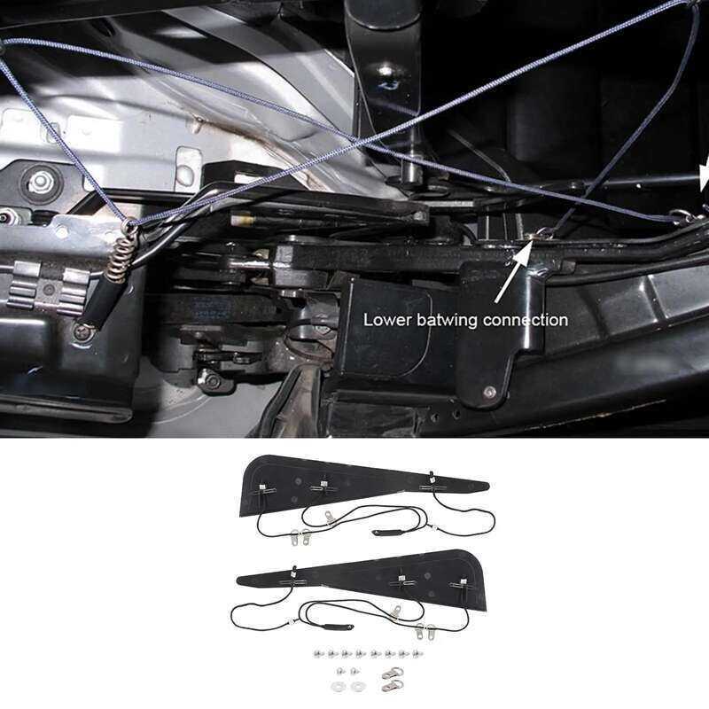 เสาหลังคาเปิดประทุน C ชุดซ่อมคอลัมน์อุปกรณ์ motive สีดําสําหรับ E46 325Ci 330Ci M3 54317135351 ออโต้