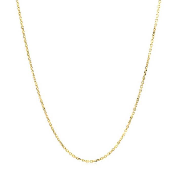 Nathalias NY สร้อยคอทองคำแท้ 18K ลายเรียบหรูคลาสสิค   | ไม่ชุบ ไม่ลอก ทองเค เสริมดวง สายมู