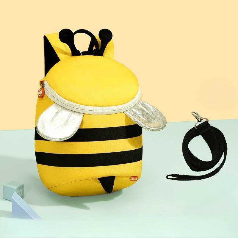 C Little Bee Bakpak Kindergarten 3D Uniorn Shool For Girls Cute Snak S With Leash Lightweight Boys