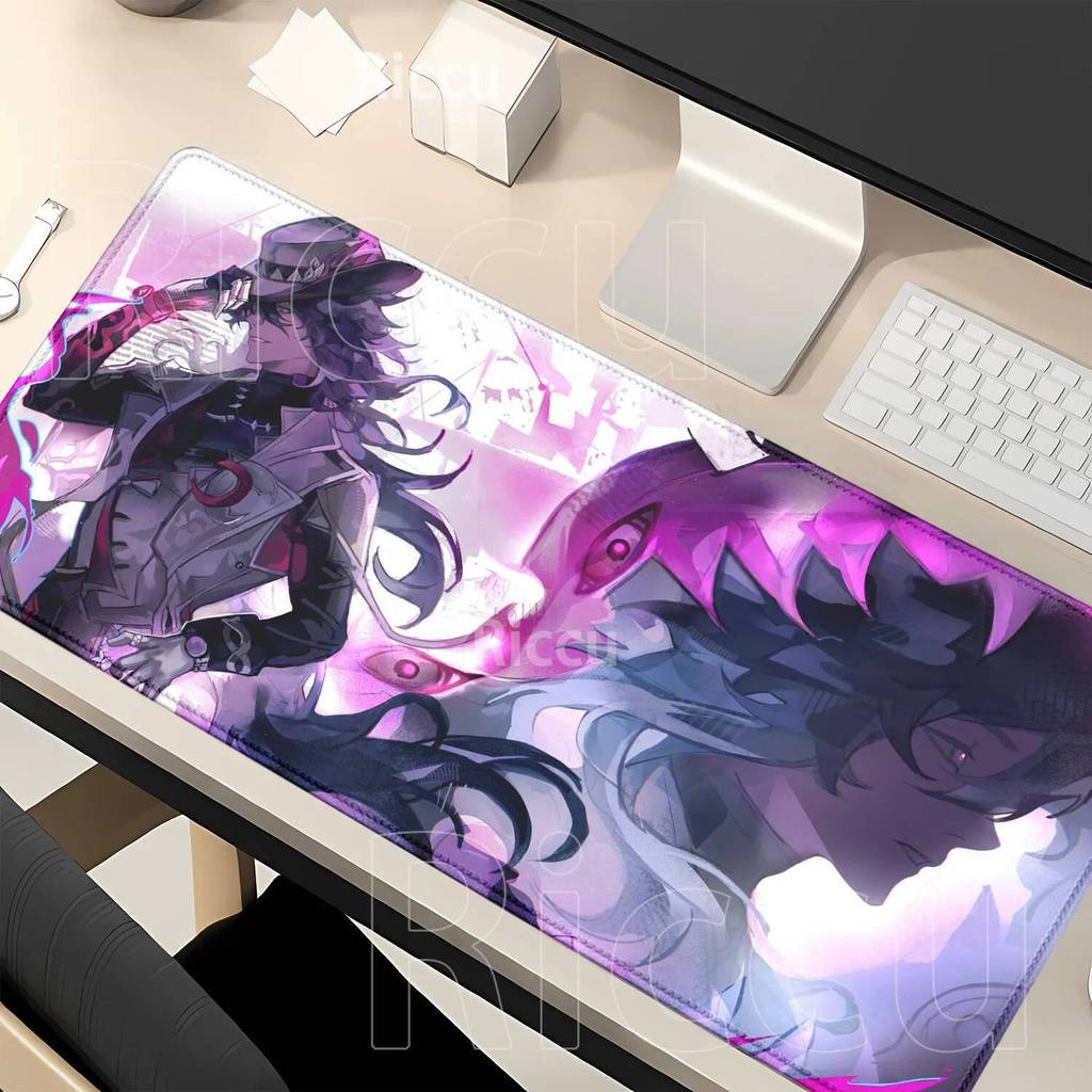 แผ่นรองเมาส์ Ashveil Honkai Star Rail คอมพิวเตอร์แล็ปท็อป HD พิมพ์แผ่นรองเมาส์สํานักงานขนาดใหญ่ Gami