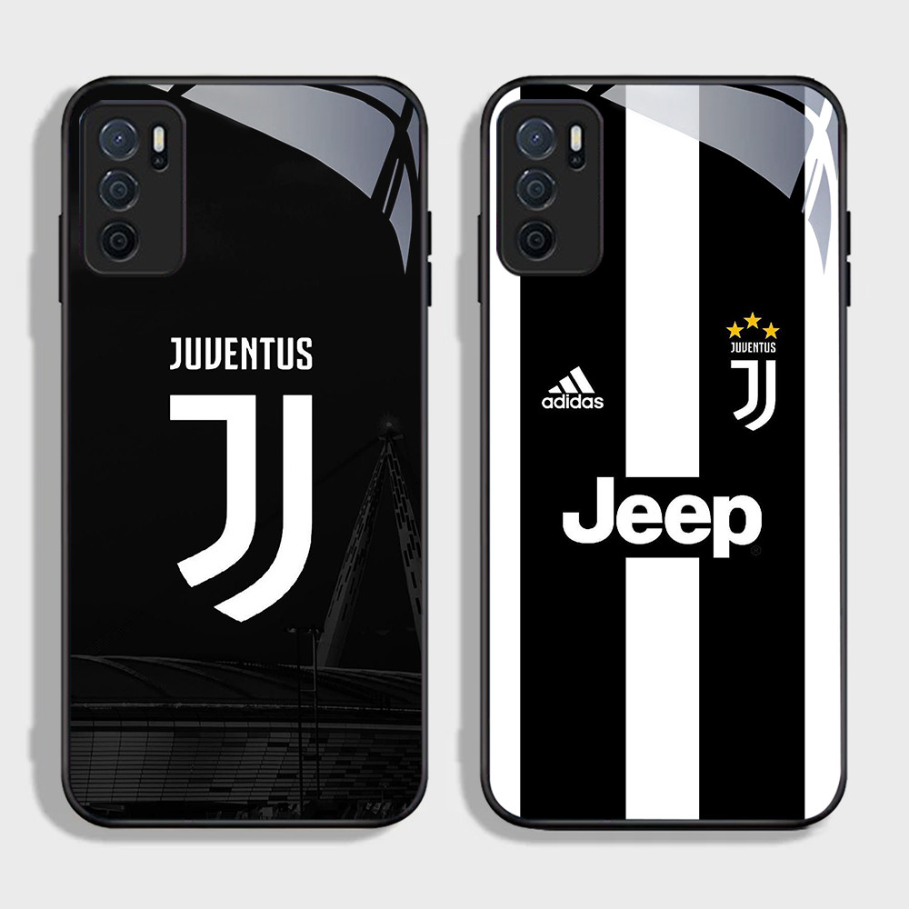 FB-17 J-Juventus Club HD Glass Case Casing Kaca สําหรับ Realme Narzo 3 C35 6i 7 20 20A C65 10A 3i 10