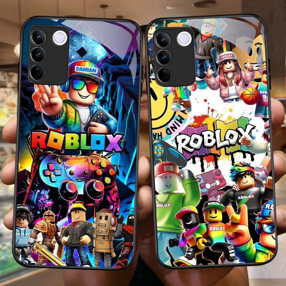 FB-38 Roblox HD Glass Case Casing Kaca สําหรับ VIVO T3 V30 V23E V29E Y100 V23 V29 V27 Pro Lite 5G