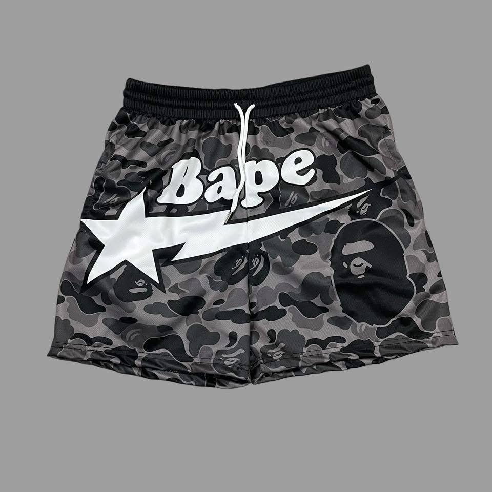 กางเกงขาสั้นธีมลายพราง BAPE Shark Classic