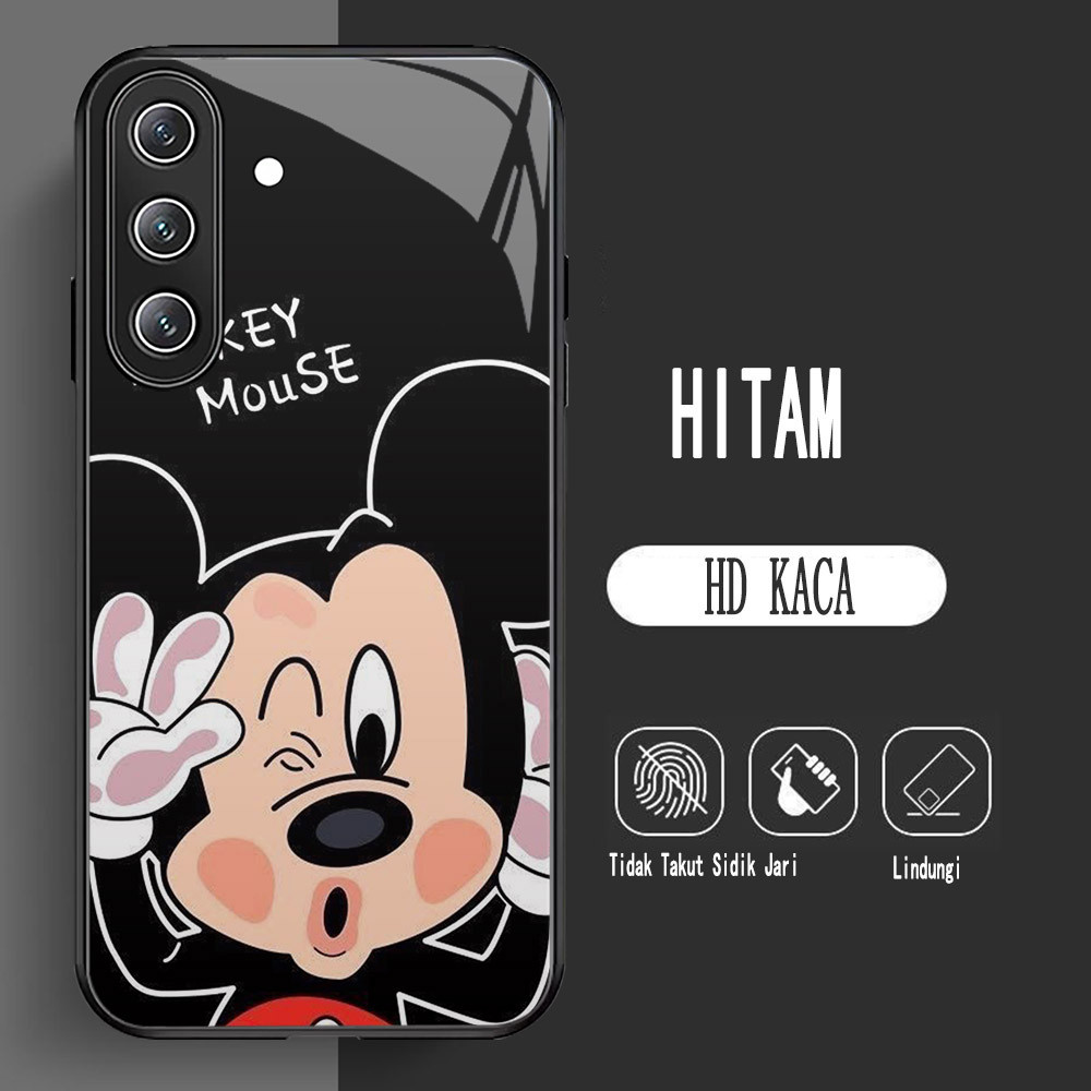 Y-5 Mickey Mouse HD แก้วสําหรับ Samsung M17 A17 A56 A14 A04S A24 A05S A15 A16 5G กรณี