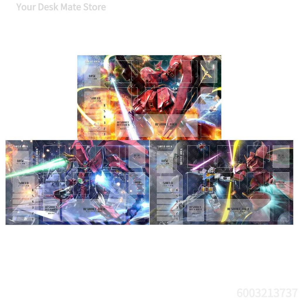 Diy Self Made การ์ตูน Gundamed Gcg การ์ด Battle Mat Gcg ผู้เล่นเดี่ยวเกมกระดานการ์ด Battle Card Pad 