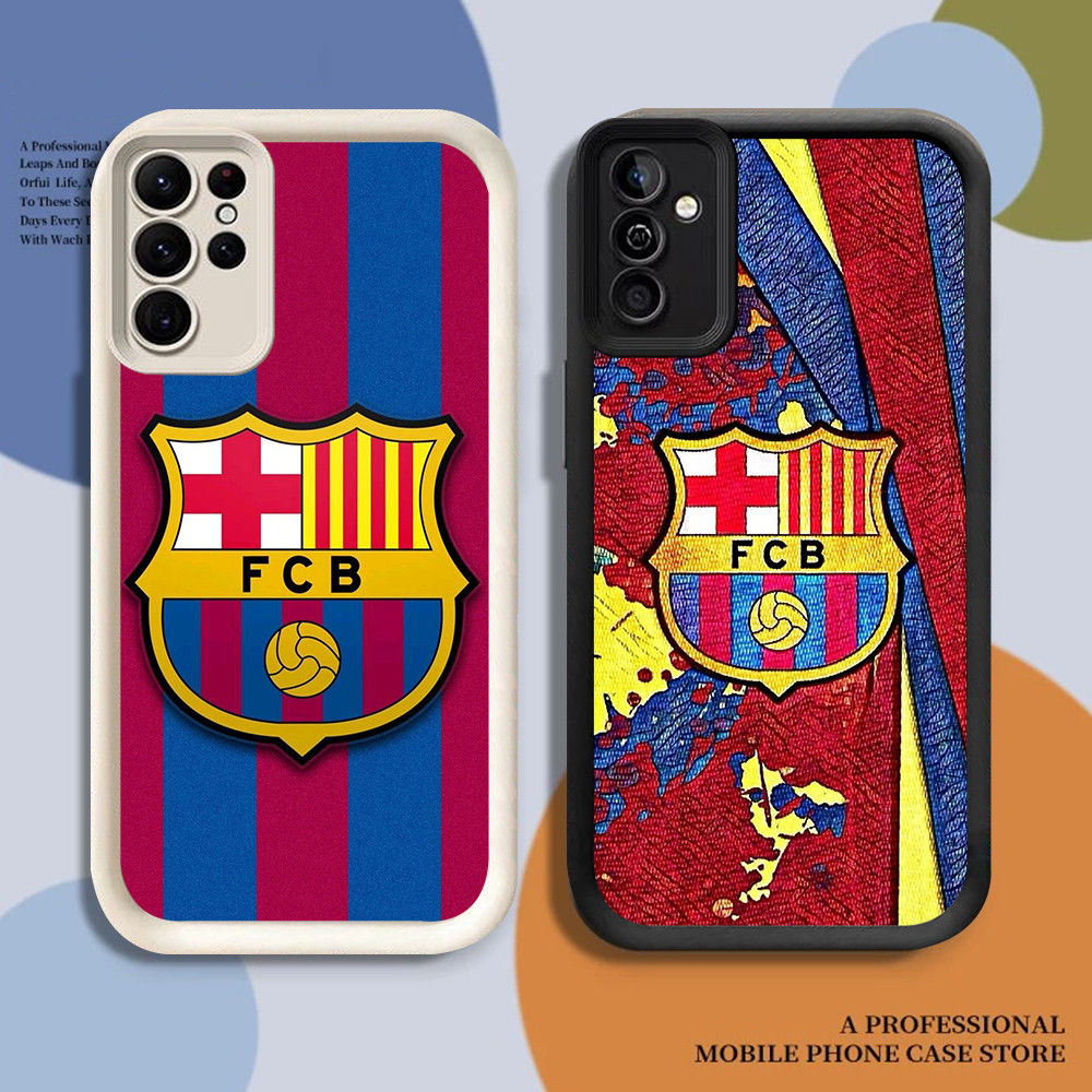 SAMSUNG SOFTCASEปลอกสําหรับSamsung F02S A10 M02 A03 A16 A72 CORE M02S A02 A02S 5G FB-14 FC-Bacelona