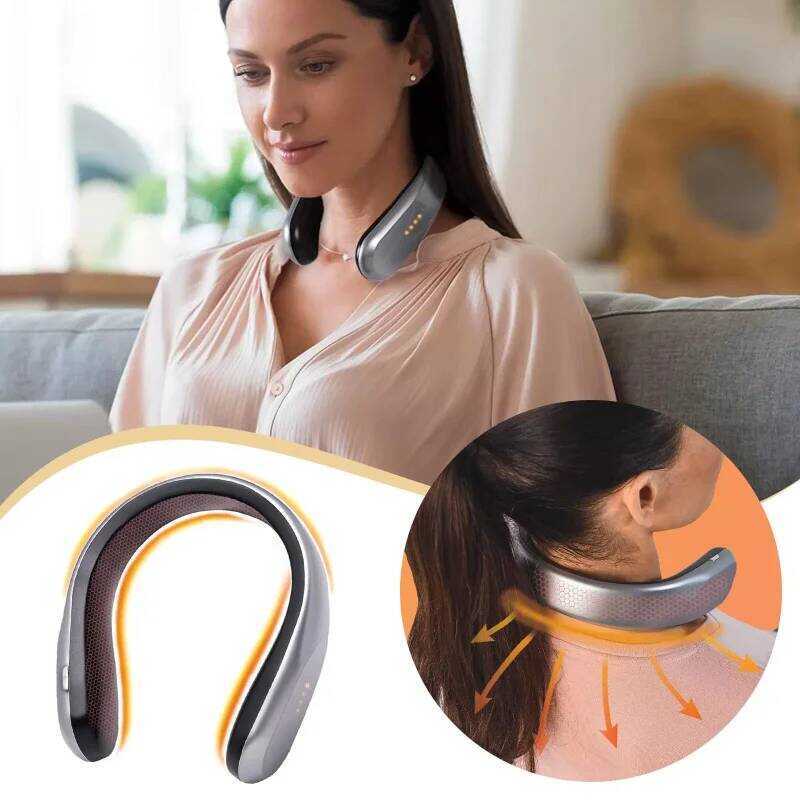 C Neck Ceramic Heater Portable Electric Heater 4-Speed Temperature Adjustment USB Outdoor Heater