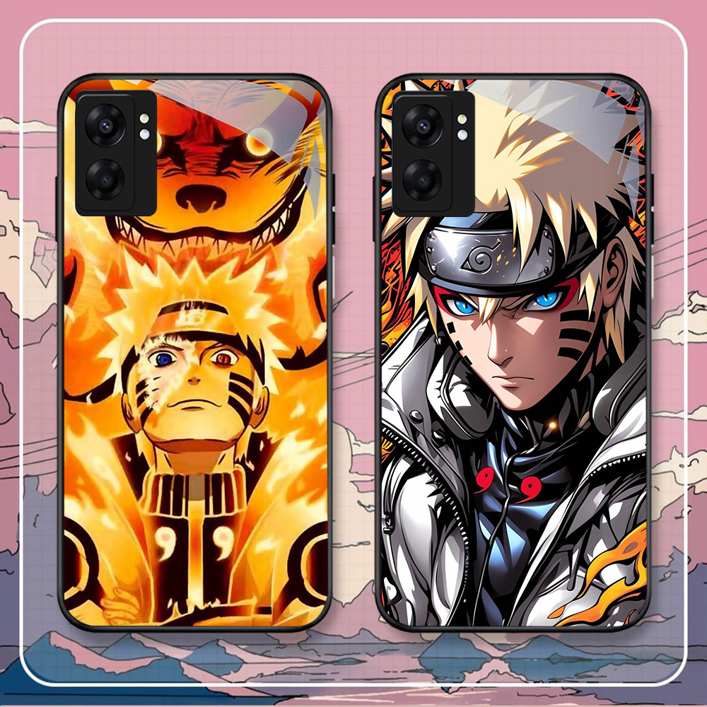 FB-49 Uzumaki Naruto HD แก้วกรณีปลอก Kaca สําหรับ OPPO Reno A31 A33 A53S A91 A32 6Z A53 A60 F15 A38 