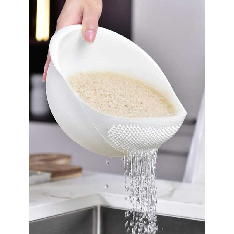 C 1/3Pcs- Colande Rice Bowl Dain Basket Fuit Bowl Washing Dain Basket With Handle Washing Basket Ho