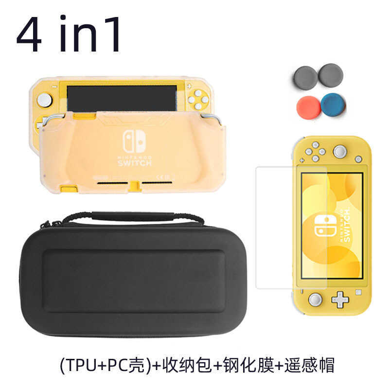 เหมาะสําหรับ Switch Lite Portable Storage Protective Bag mini Crystal Shell Line Game Set TPU