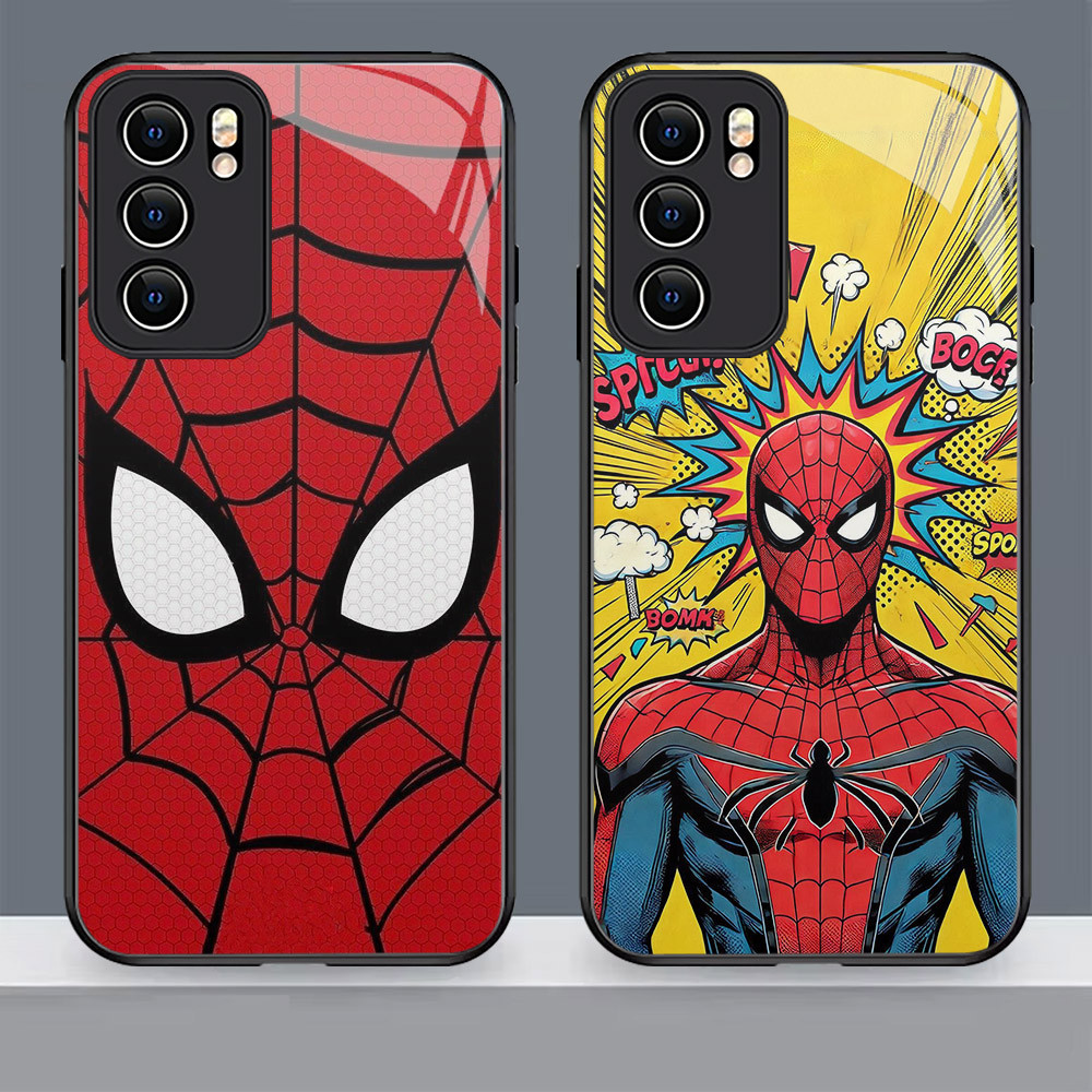 N-9 Spider-man HD Glass Casing สําหรับ Xiaomi POCO M3 M4 11 C65 X6 X5 M6 C71 12 Pro Lite 5G กรณี