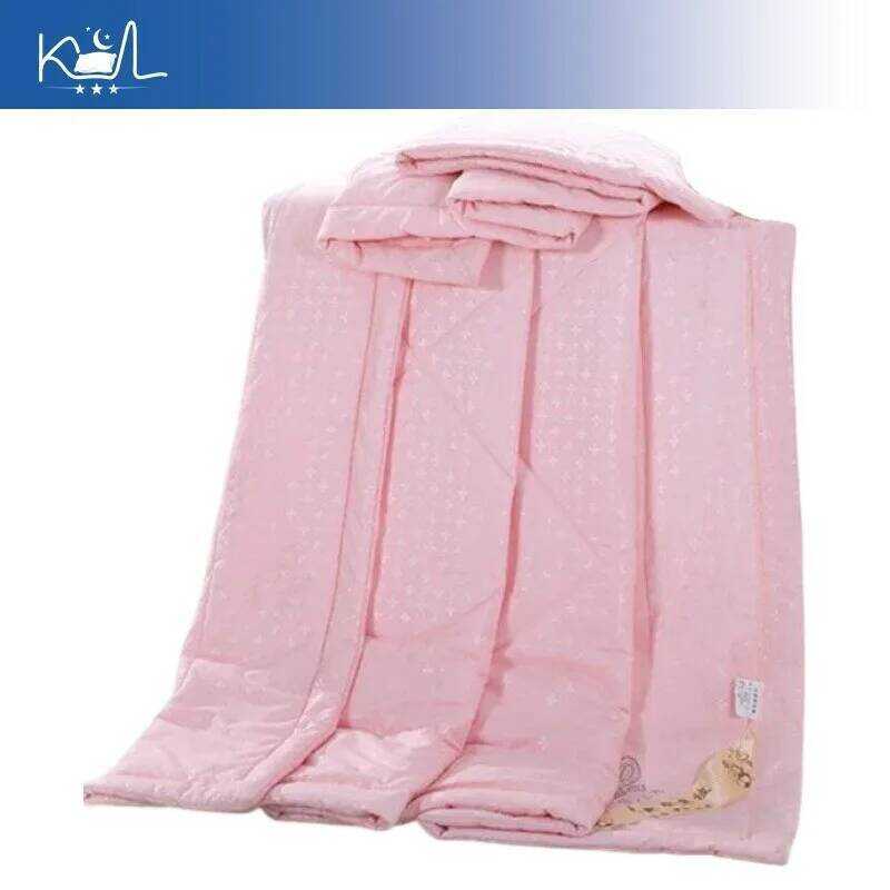 C Mulberry Silk Summer Coog Comforter Air Quilt Single Double Size Thin Duvet For Student Dormitory