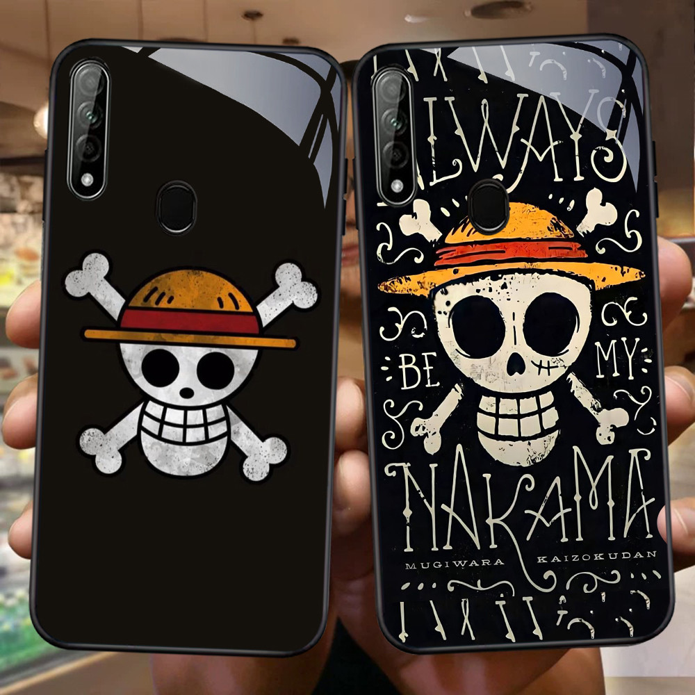 FB-30 One Piece Monkey D Luffy HD Glass CaseปลอกKacaสําหรับOPPO A5 A12 A11K F7 A5S F5 A12S A9 F9 Pro